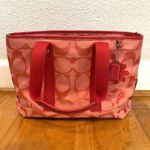 Rare Vintage Limited Edition Pink Coach Bag